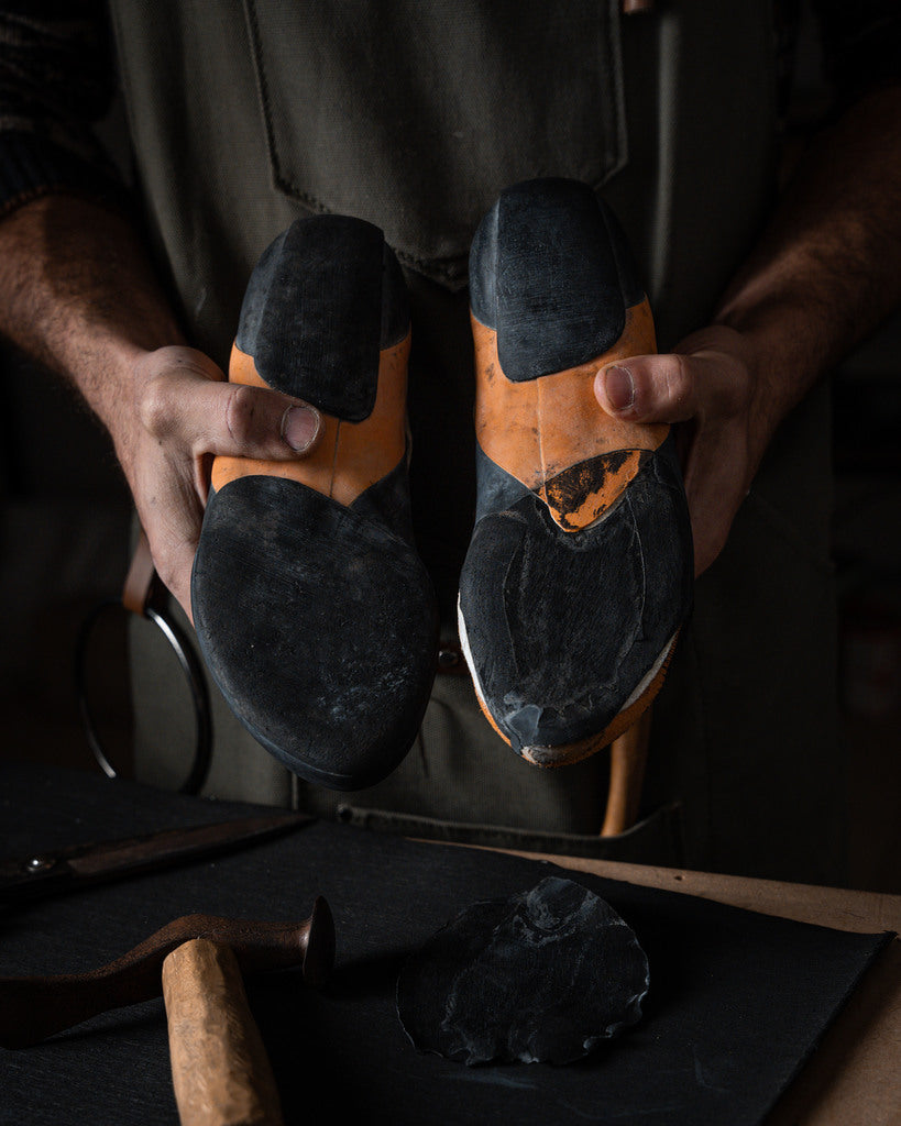 RESOLING CLIMBING SHOES