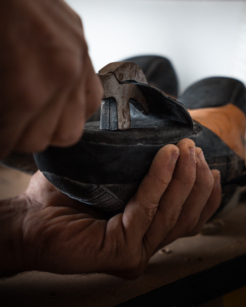RESOLING CLIMBING SHOES