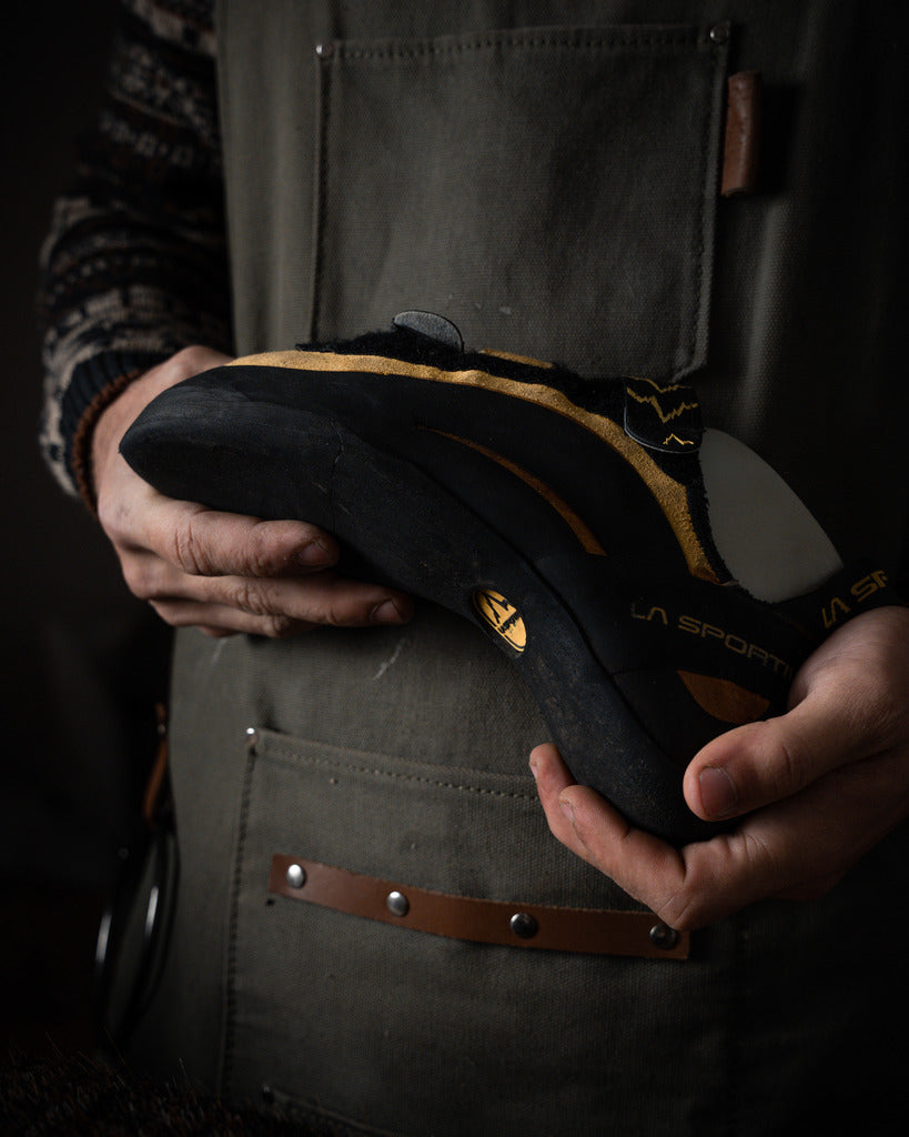 RESOLING CLIMBING SHOES